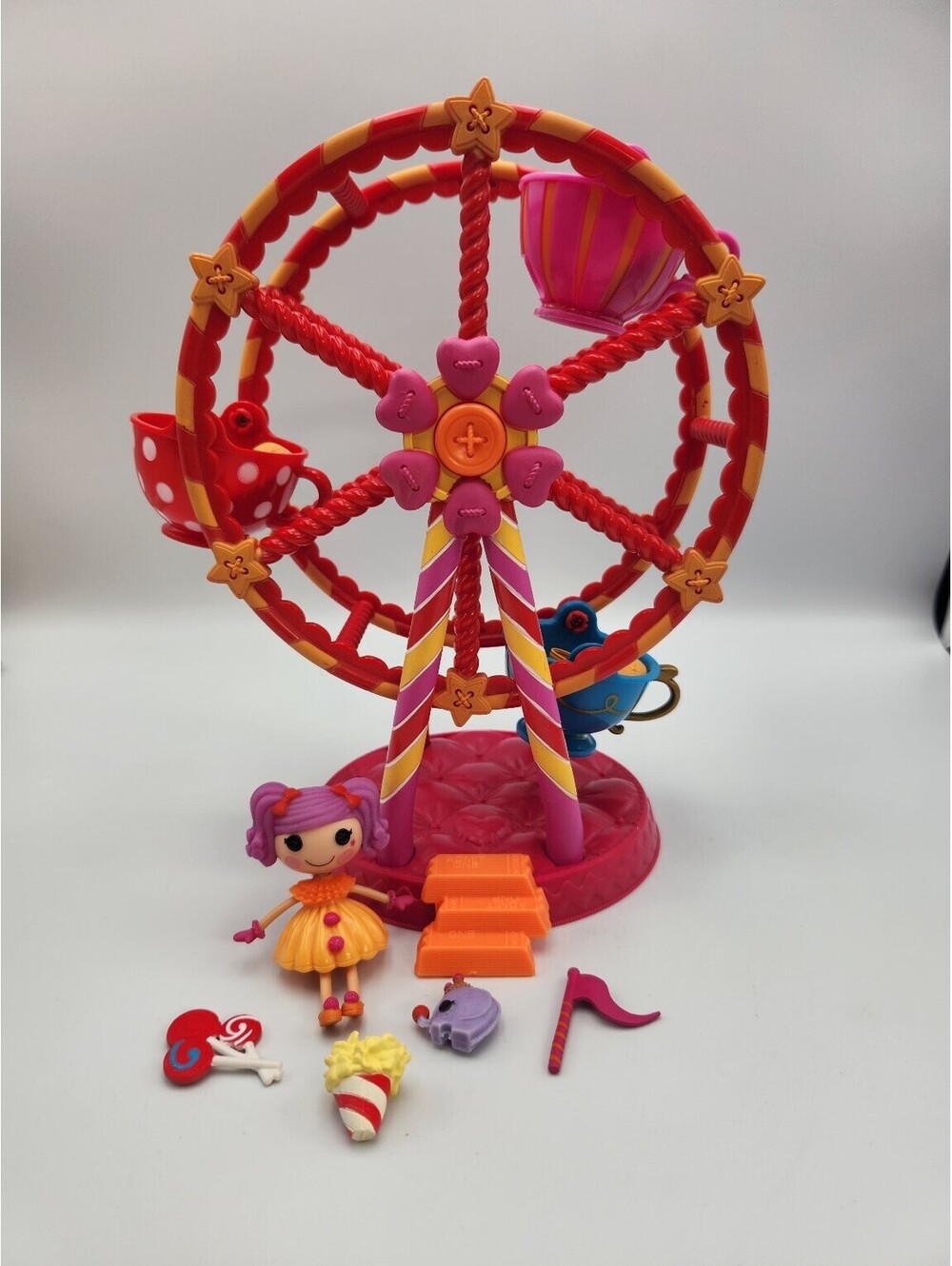 Lalaloopsy Mini Ferris Wheel Playset Lot with Accessories MGA 2009 Q5